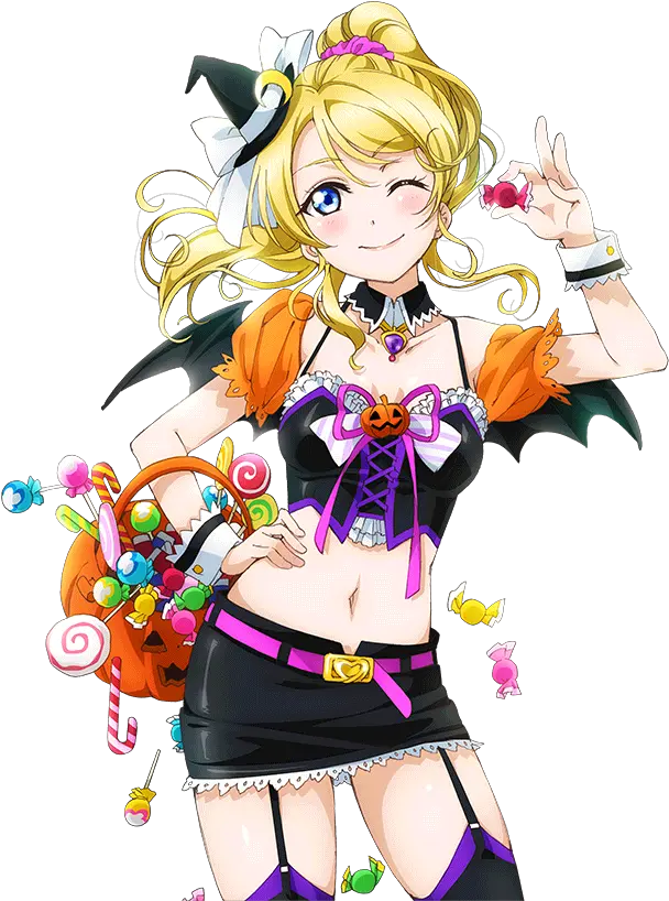 Cards Nico Love Live Halloween Png Eli Ayase Transparent