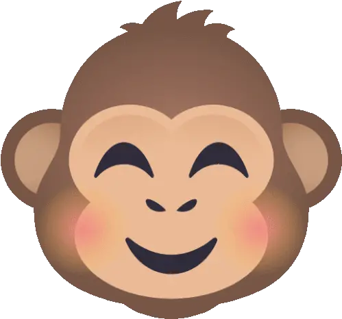 Blushing Monkey Joypixels Sticker Blushing Monkey Monkey Sad Monkey Emoji Png Monkey Icon