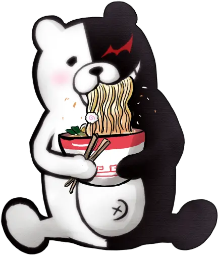 My First Hidden Monokuma Simple Explaneation Of How Do Transparent Monokuma Sprites Png Monokuma Png