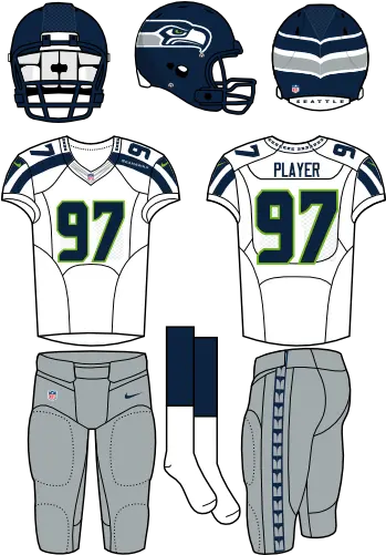 Seattle Seahawks Road Uniform Baltimore Ravens Home Uniforms Png Seattle Seahawks Png