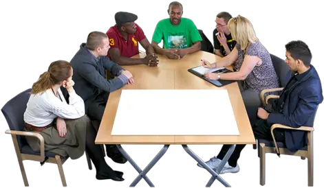 Disabled People And Transparent Png Table People Sitting At Table Png