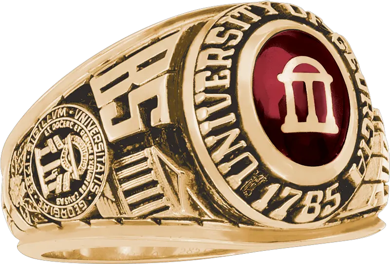 Georgia Womens Small Traditional Ring Solid Png Uga Arch Logo