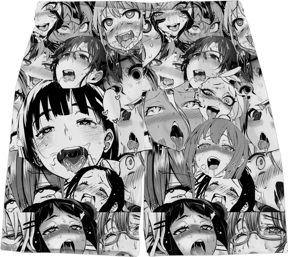 Ahegao Shorts Ahegao Boardshorts Png Ahegao Png