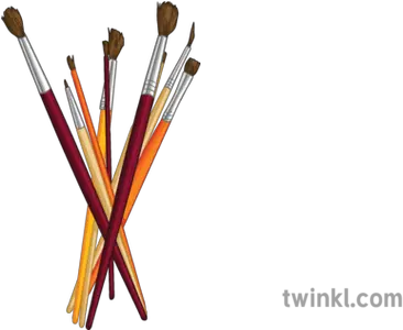 Bunch Of Paintbrush Brushes Paint Art Design Tools Equipment Paintbrush Twinkl Png Paintbrush Logo