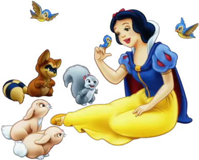 Cute Animals And Princess Snow White Pn 1195520 Png Snow White Character Png Cute Animals Png