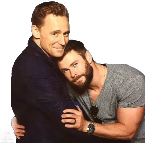 Popular And Trending Tomhiddleston Stickers Chris Hemsworth And Tom Hiddleston Png Tom Hiddleston Png