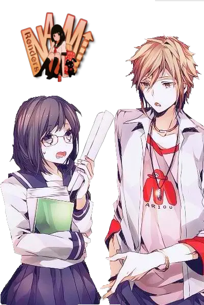 Anime Couple Png 6 Image Anime Bad Boy And Good Girl Anime Couple Transparent