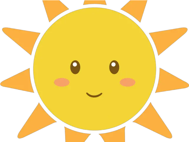 Sol Chuva De Amor Kawaii Sun Transparent Background Png Sol Png