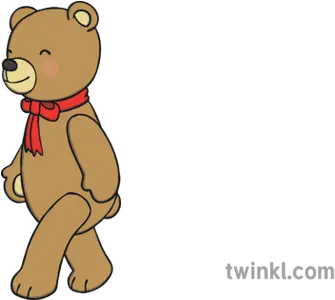 Teddy Bear Walking Illustration Twinkl Transparent Teddy Bear Walking Png Teddy Bear Transparent