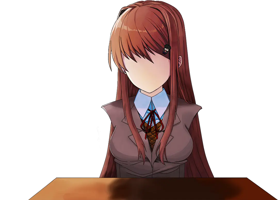 Monika Short Hair Monika Transparent Png Monika Png