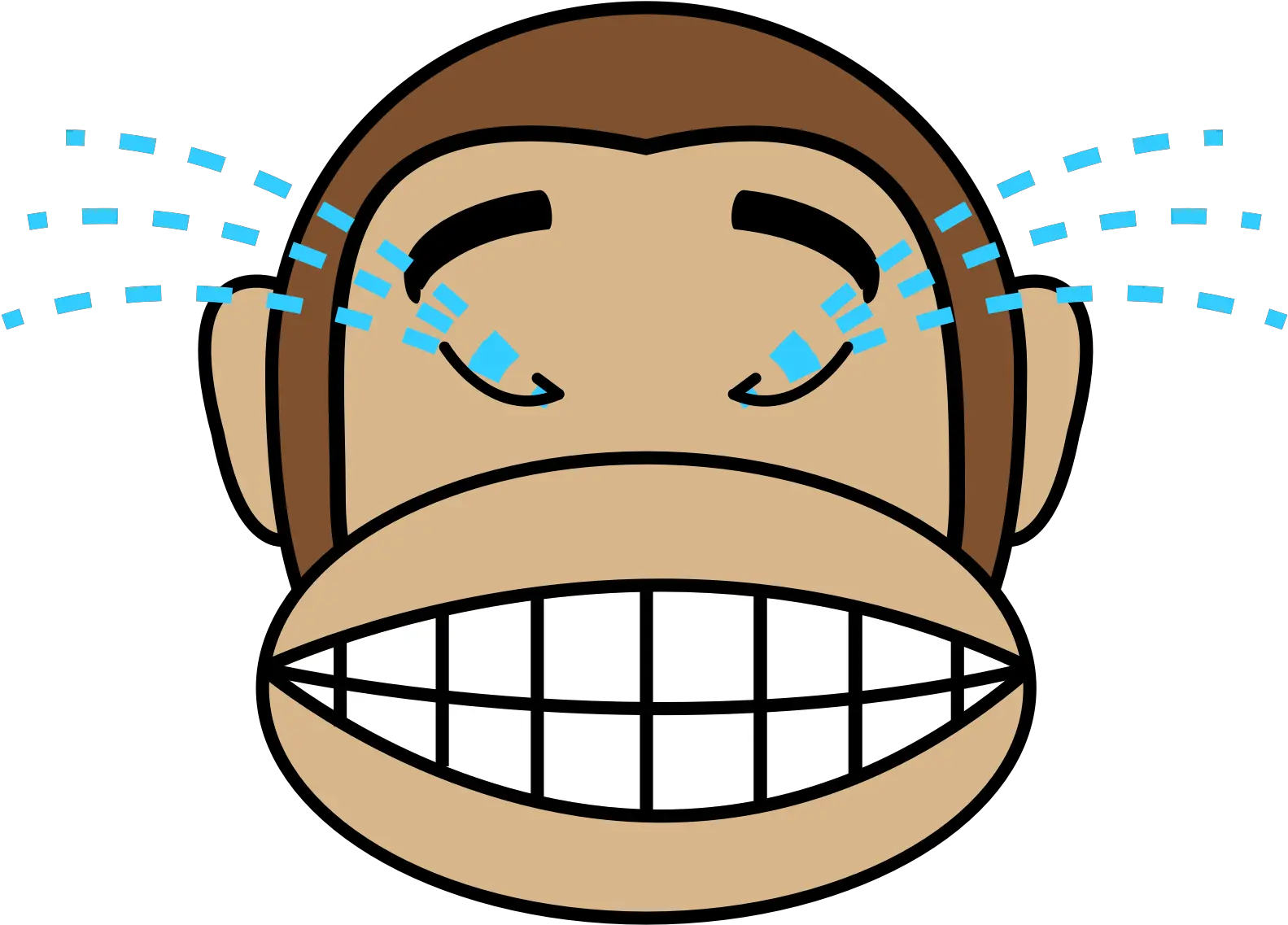 Library Of Laughing Png Black And White Files Monkey Laughing Emoji Laugh Emoji Png