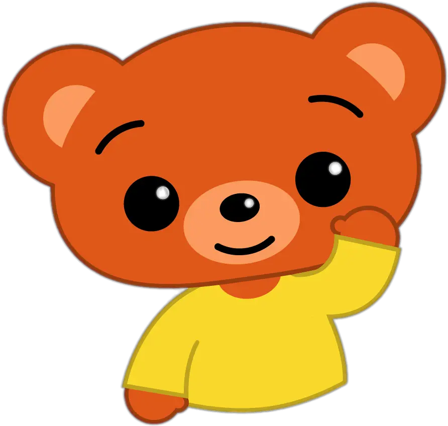 Bam The Bear Waving Transparent Png Bam Plim Plim Png Bam Png