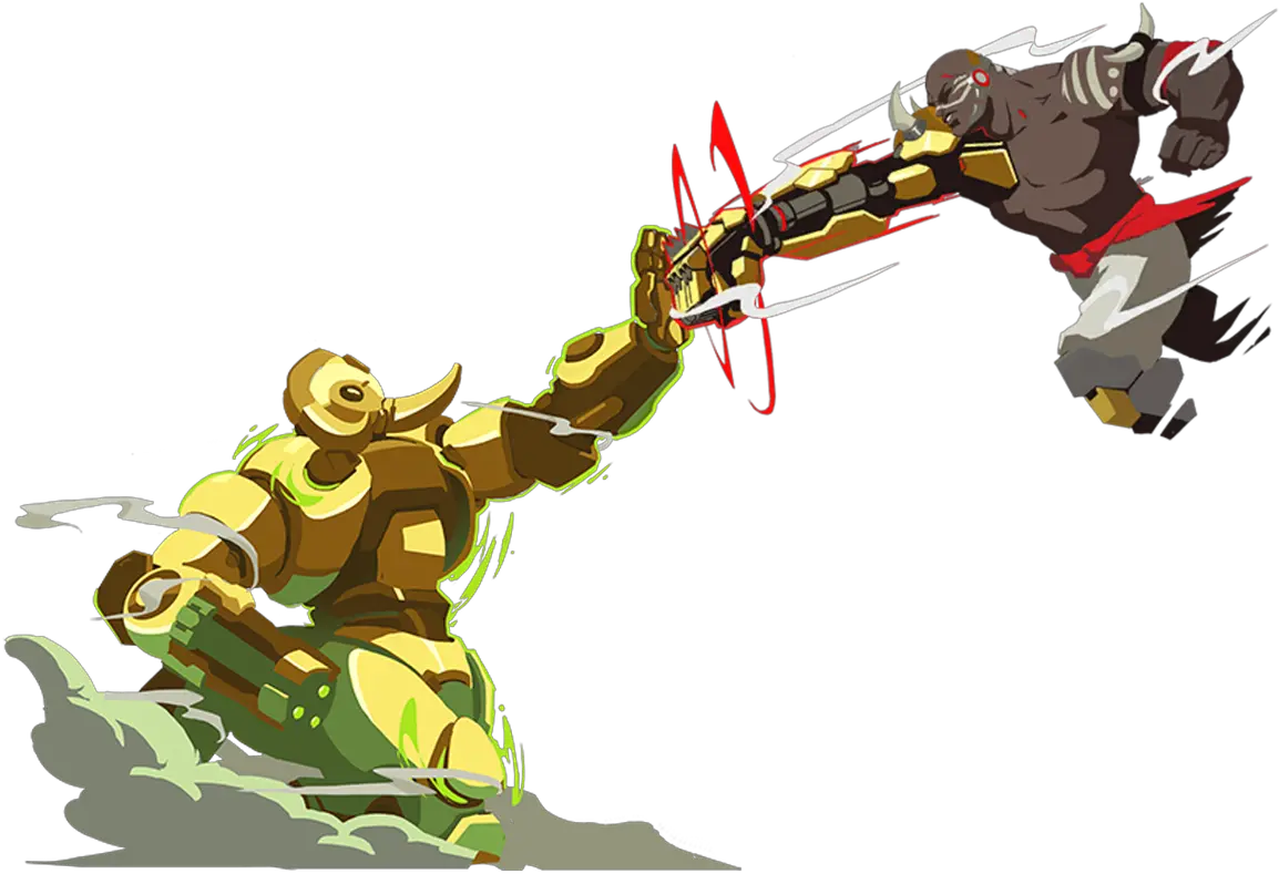 1200 X 920 3 Overwatch Orisa Vs Doomfist Png Orisa Transparent