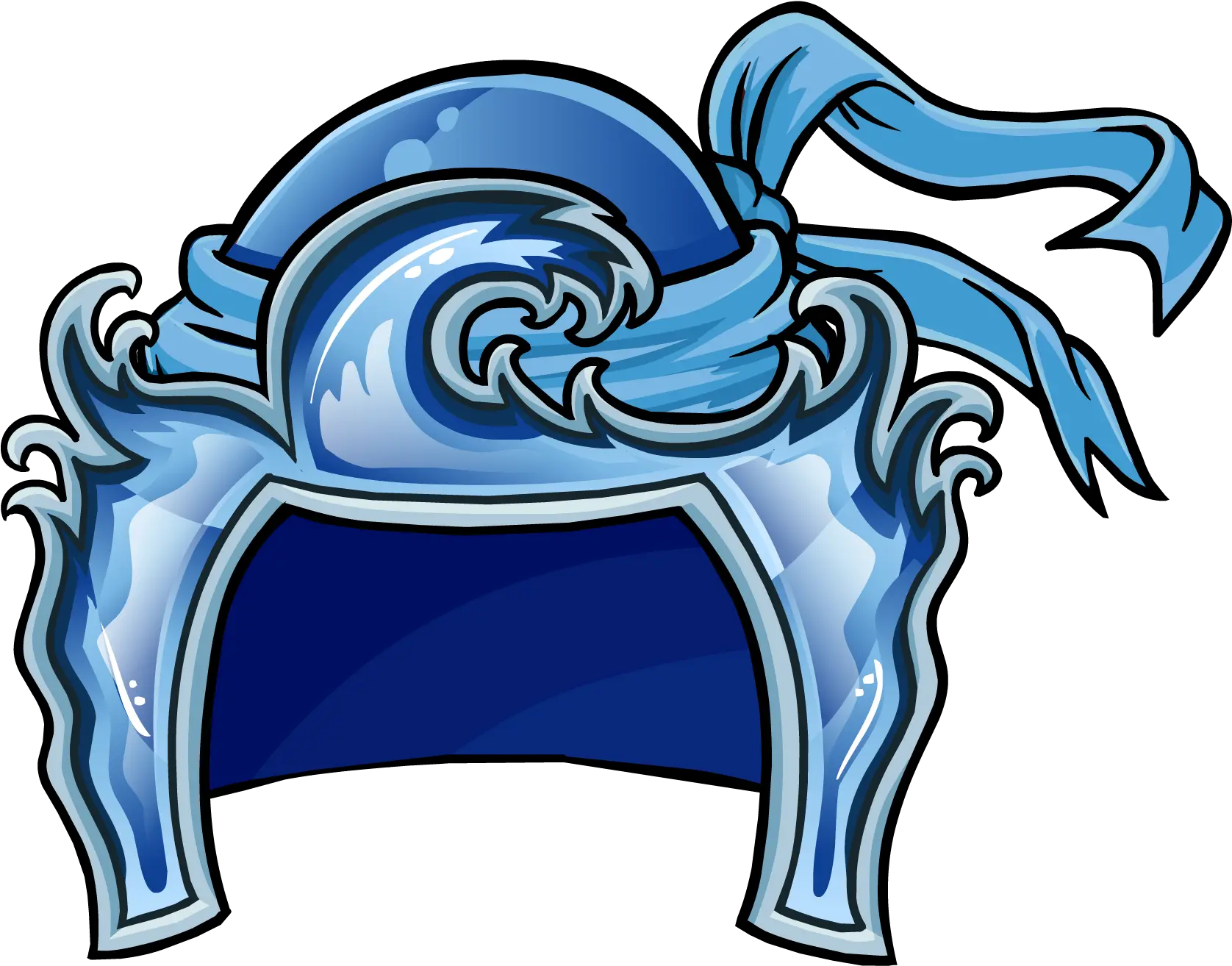 Helmet Of Oceans Club Penguin Card Jitsu Clipart Full Club Penguin Water Ninja Png Card Suit Png