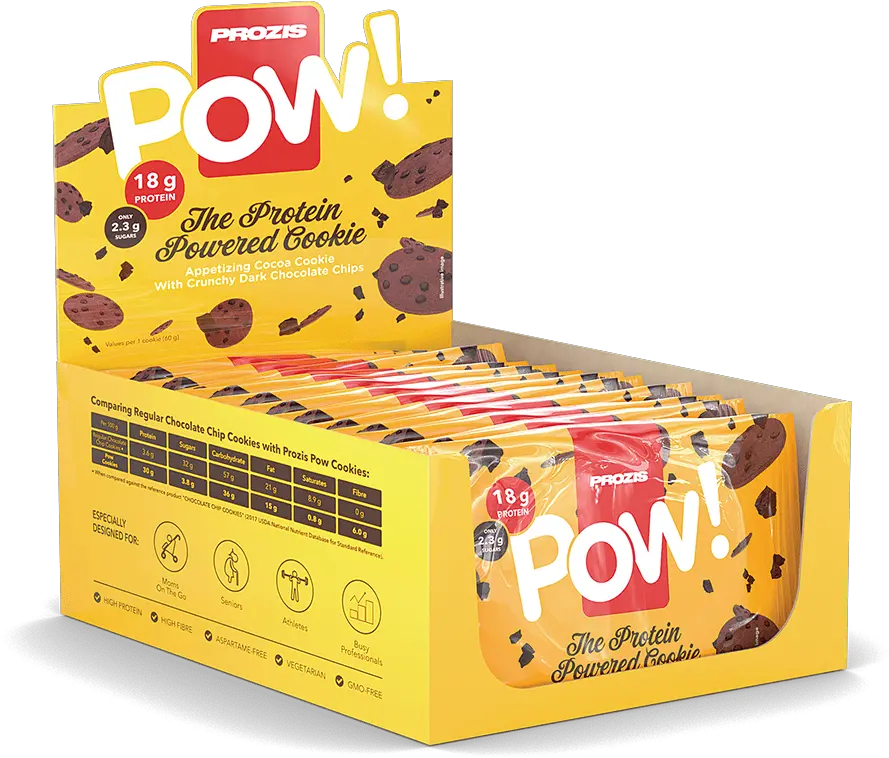 12 X Pow Protein Cookie 60 G Doce De Leite Portao Cambui Png Pow Png