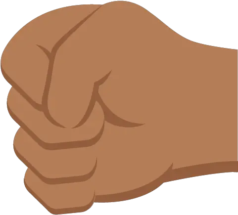 Left Facing Fist Medium Dark Skin Tone Fist Facing Left Png Fist Emoji Transparent