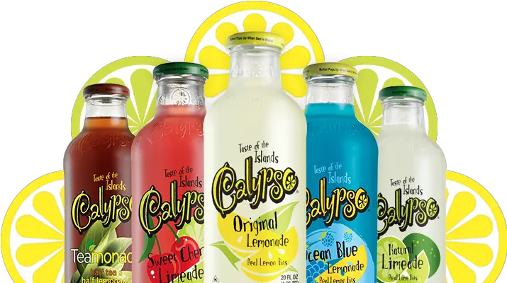 Download Hd Bottles Lemons Cut Calypso Lemonade Png Drink Png