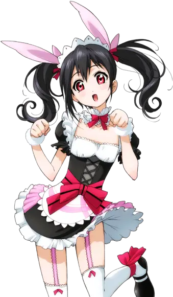 Rabbit Cafe Love Live Nico Maid Png Nico Yazawa Png