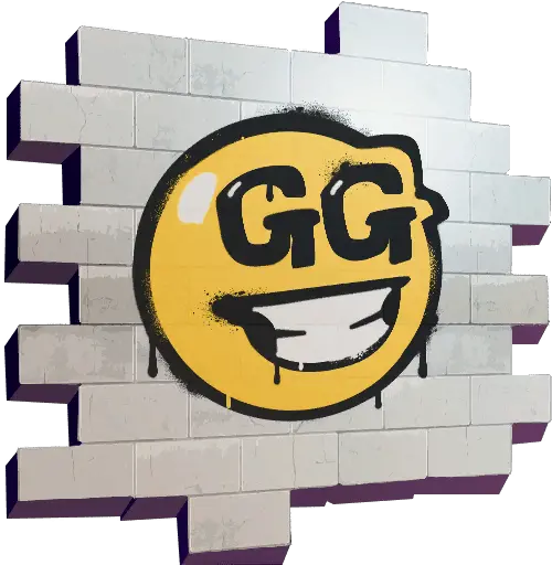 Fortnite Gg Smiley Sprays Fortnite Skins Gg Spray Fortnite Png Fortnite Logo Transparent Background