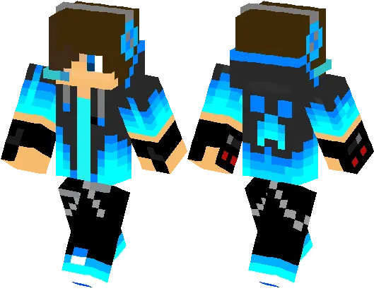 Blue Fire Boy Minecraft Skin Hub Skin Minecraft Pe Boy Blue Png Blue Fire Transparent