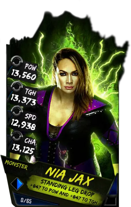 Nia Jax Wwe Supercard New Tier Png Nia Jax Png