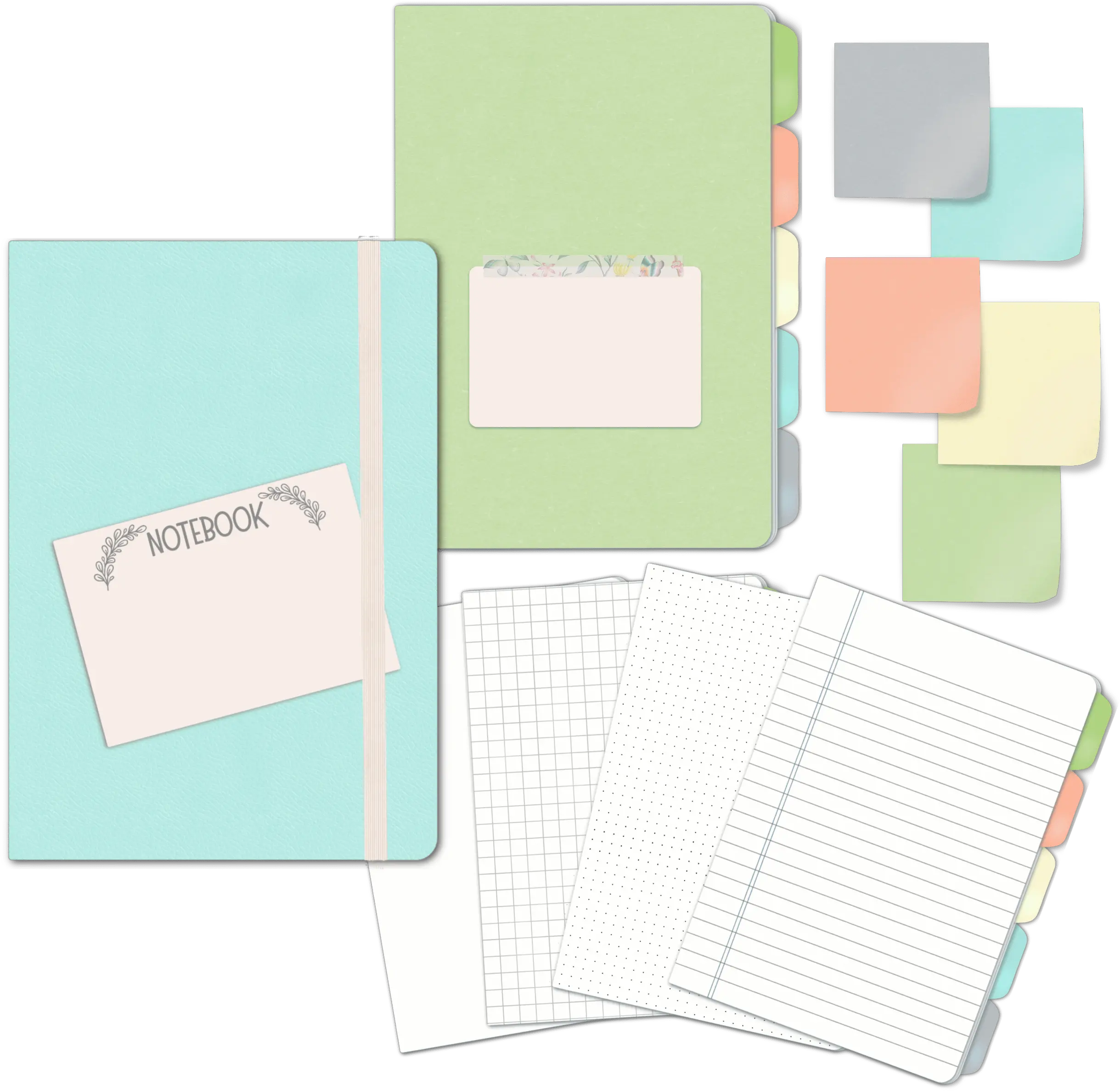 Digital Pastel Notebook Png