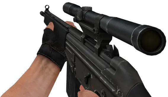 Download Hd V G3sg1 Css Sniper Gun With Hand Png Hand With Gun Png