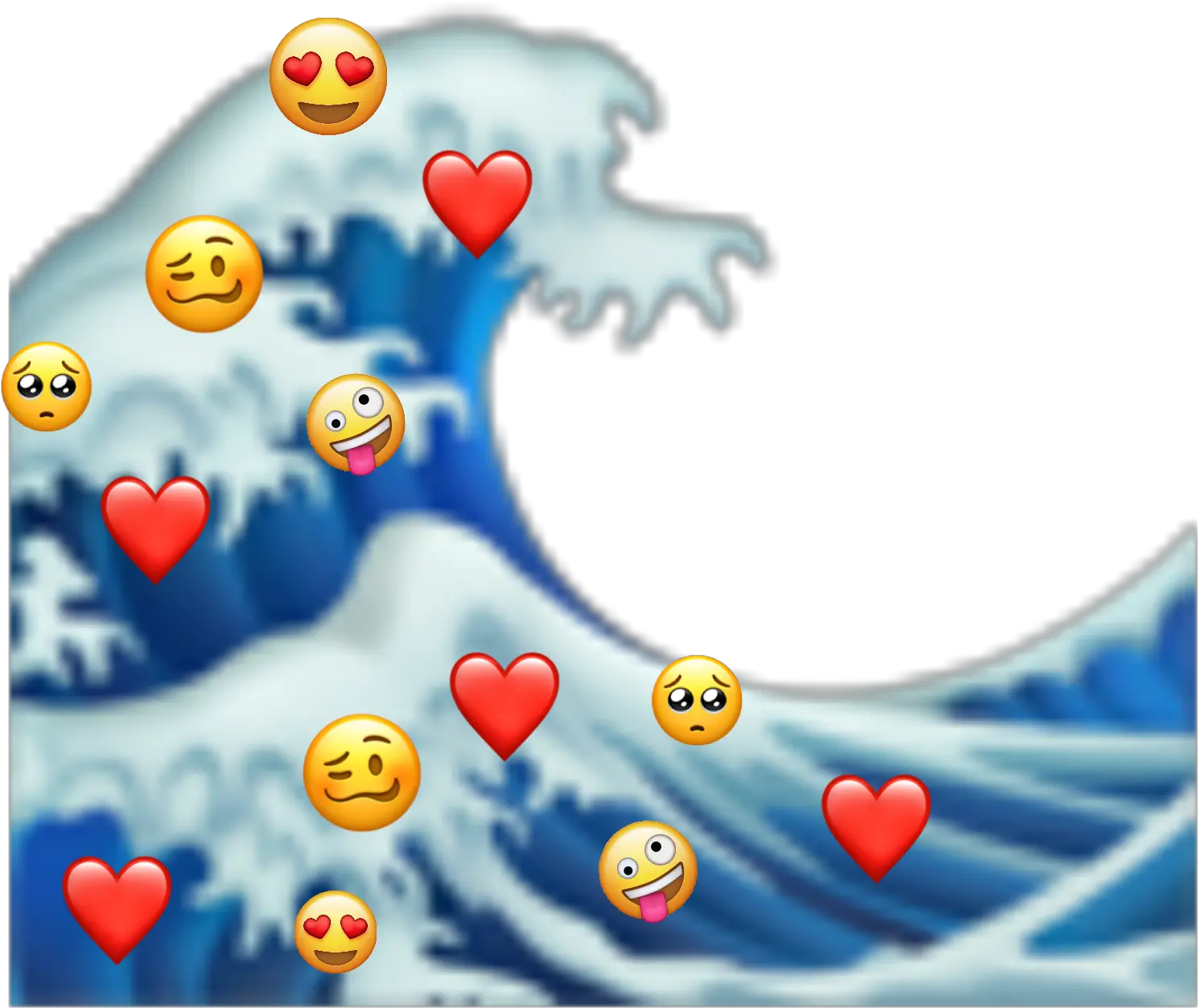 Newemoji New Emoji Love Wave Waves Cute Lovely Wave Emoji Transparent Png Wave Emoji Png