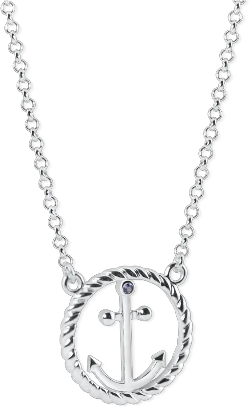 Anchor Circle Rope Necklace Locket Png Rope Circle Png