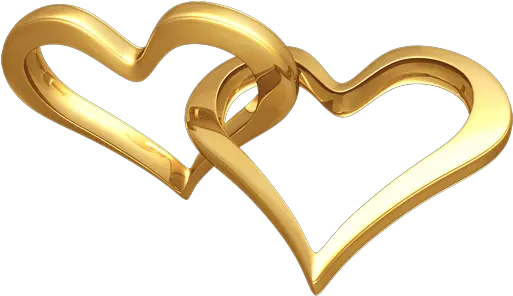 Golden Hearts Png 1 Image Wedding Ring Clip Art Gold Heart Png