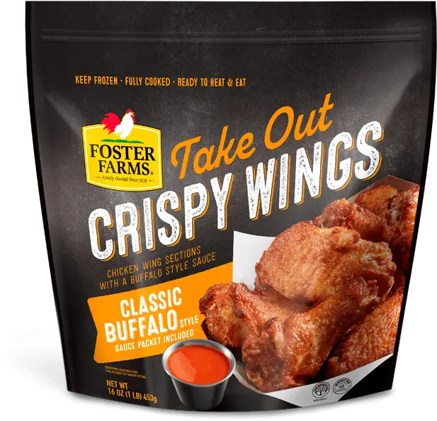 Classic Buffalo Crispy Wings Foster Farms Bowl Png Buffalo Wings Png