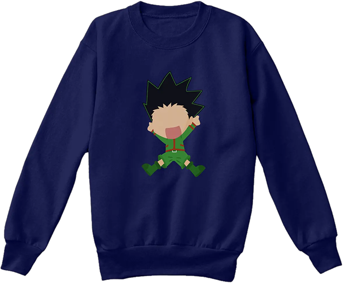 Hunter X Gon Freecss Kids Sweatshirt The Anime Binger Fictional Character Png Gon Freecs Icon