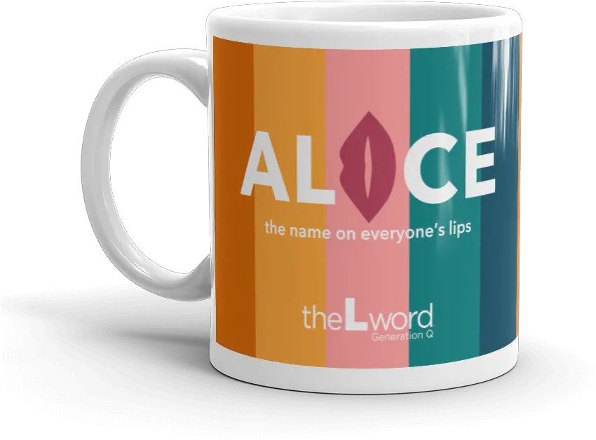 The L Word Generation Q Alice Show Logo White Mug Alice L Word Mug Png Q Logo