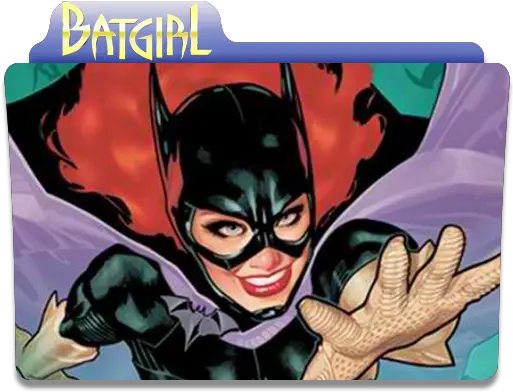 Batman Jaceu0027s Folder Icons Batgirl Gail Simone Costume Png Superhero Folder Icon