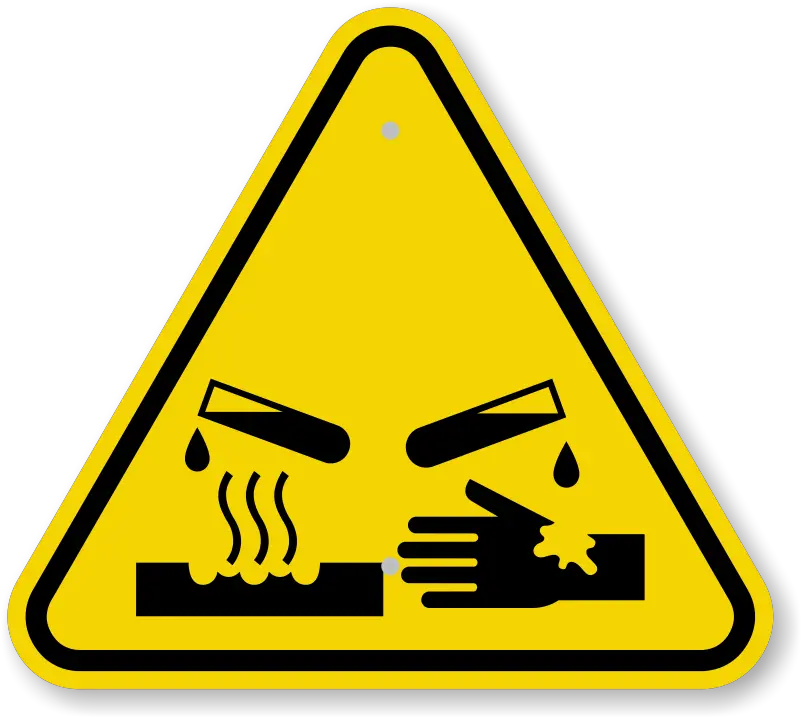 Is Corrosive Symbol Png Danger Sign Png