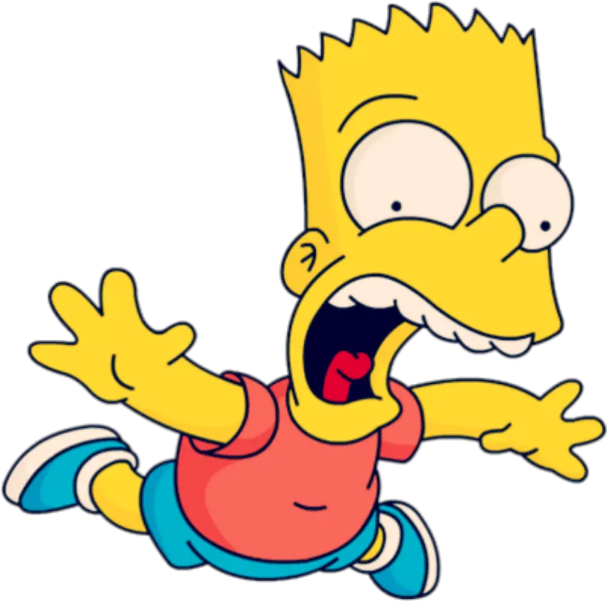 Bart Simpson Falling Transparent Bart Simpson Png Bart Simpson Transparent