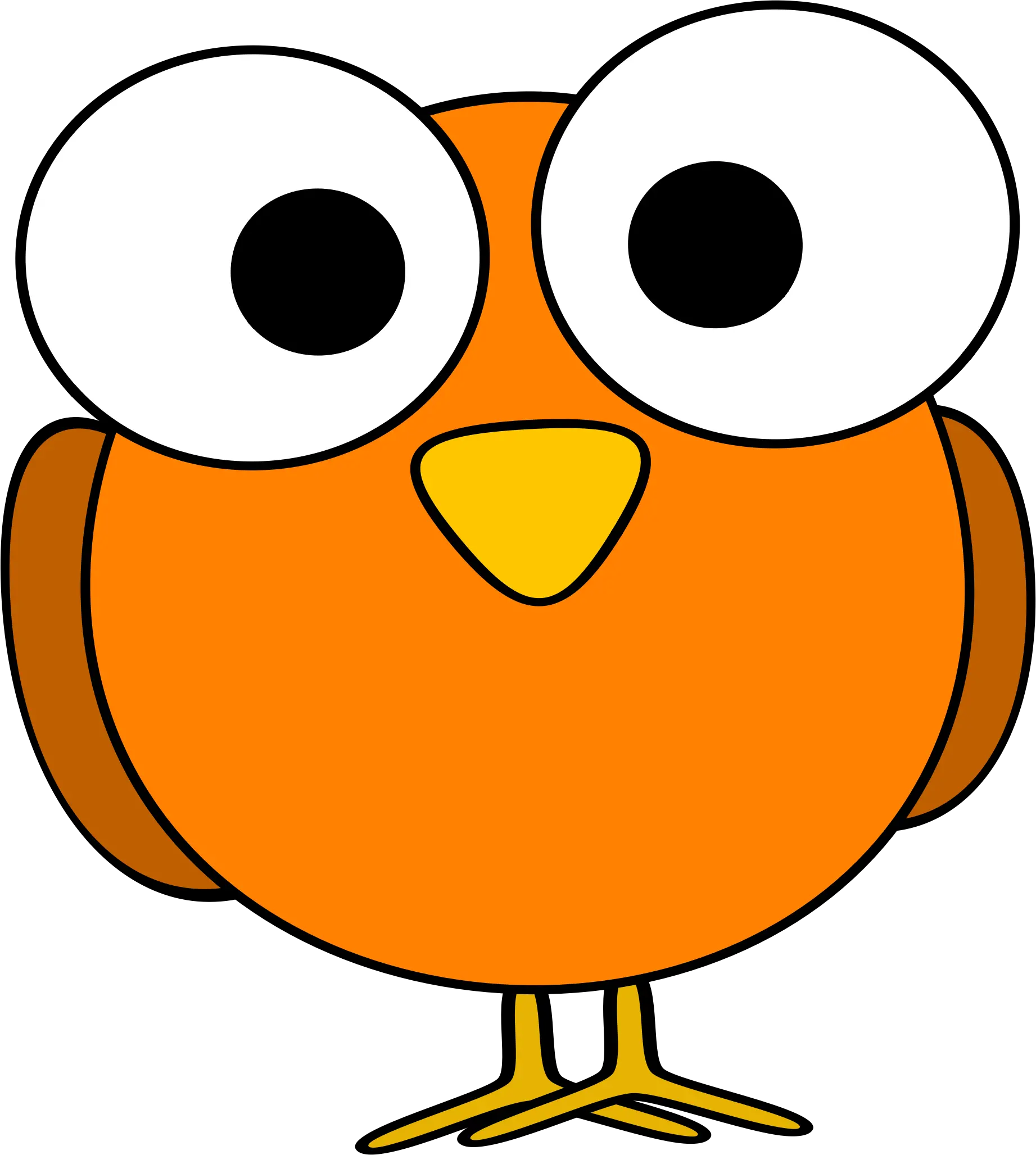 Free Clipart 1001freedownloadscom Orange Bird Clipart Png Googly Eyes Transparent Background