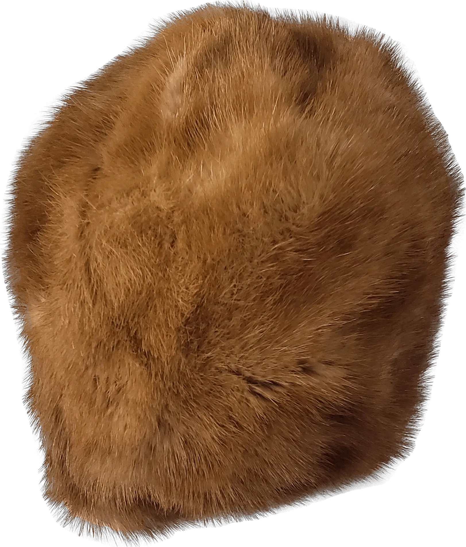 Two Toned Brown Real Fur Cap Hat Ushanka Png Ushanka Png