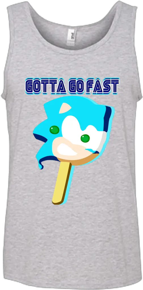 Sanic Popsicle Tank Top Sleeveless Shirt Png Sanic Png