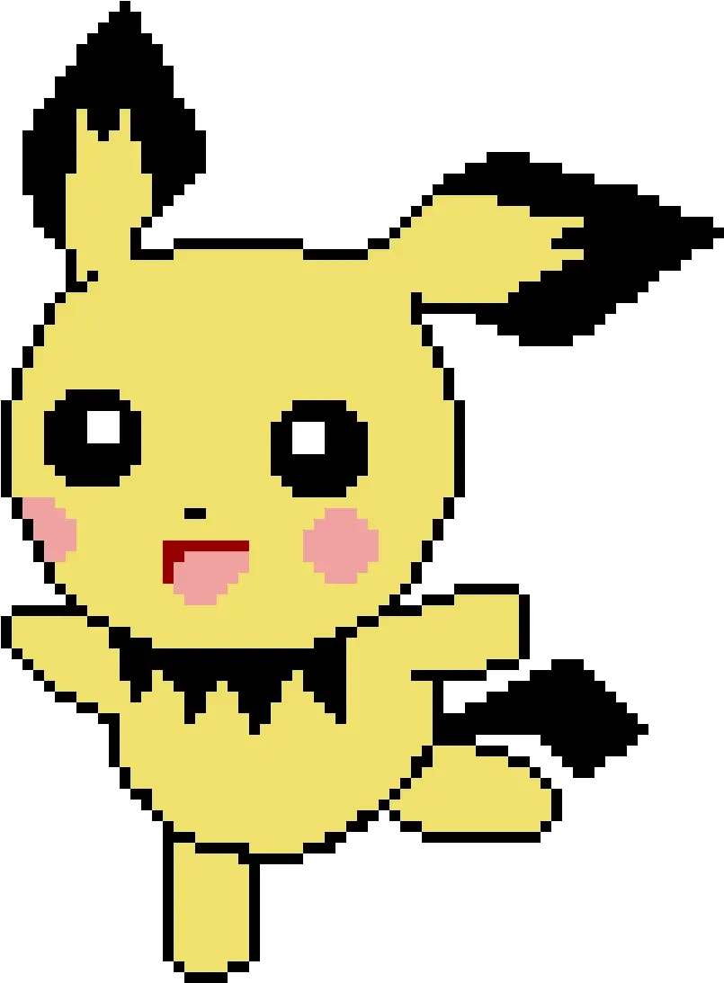 Pixilart Pichu By Mascaronat Happy Png Pichu Png