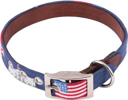 Smathers Branson Needlepoint Cherry Belt For Dog Png Dog Collar Png