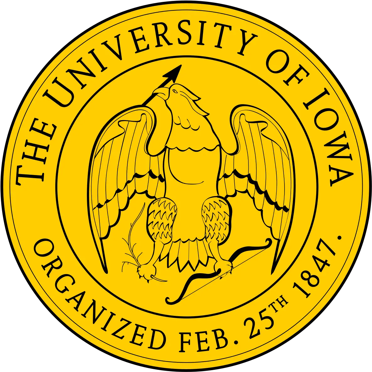 University Of Iowa Logos University Of Iowa Seal Png Iowa Hawkeyes Icon