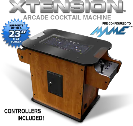 Xtension Classic Arcade Cocktail Pro Machine With Controls Mame Png Arcade Machine Png