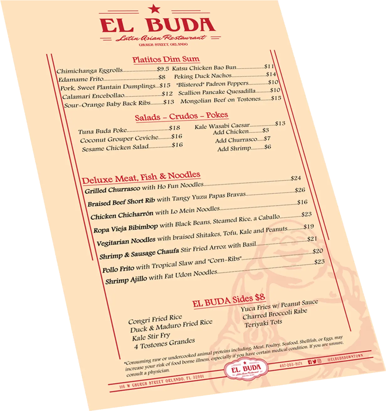 Download El Buda Menu Graphic Document Png Menu Png