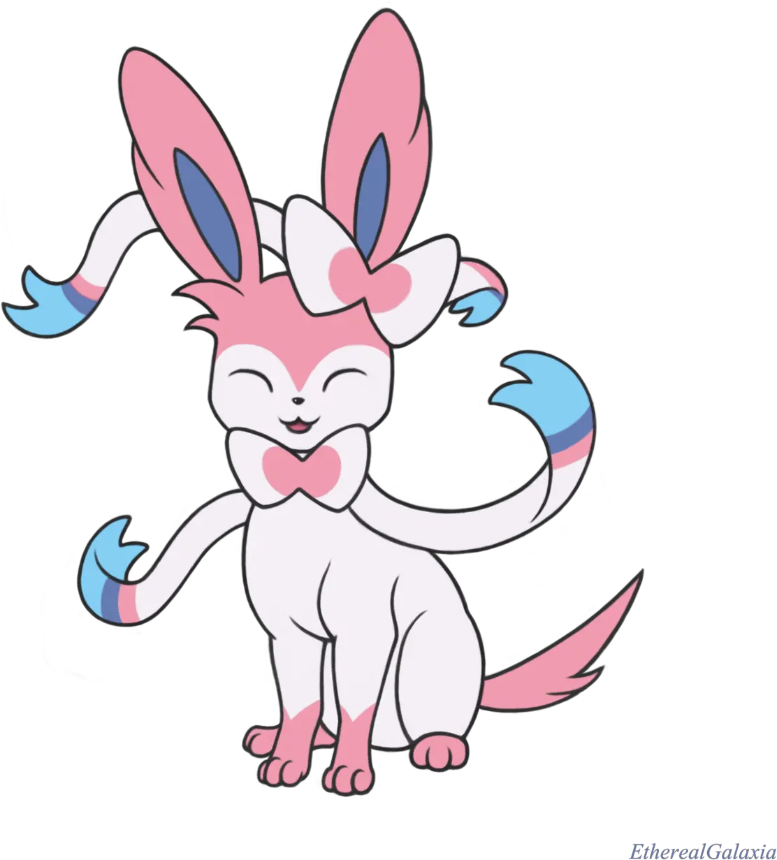 Download Hd Ethereal Galaxia Art Shiny Sylveon Png Sylveon Transparent