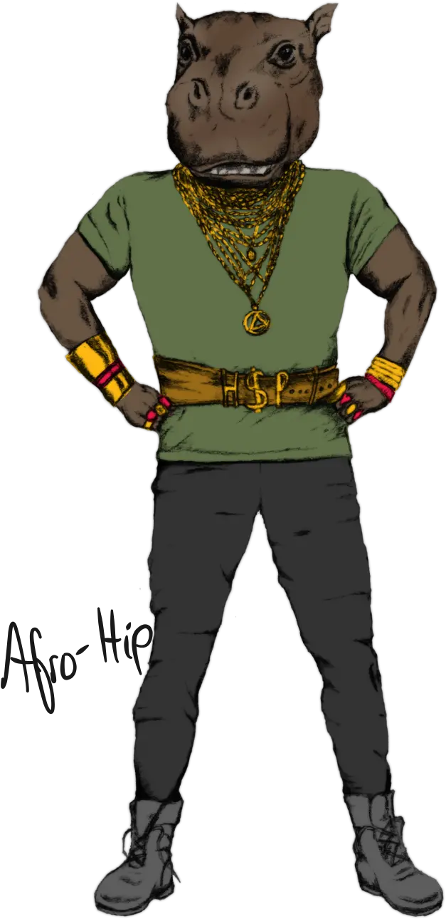 Afro Hip Afroip Cartoon Png Afro Transparent