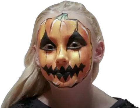 Easy Pumpkin Face Paint Ideas Supernatural Creature Png Face Paint Png