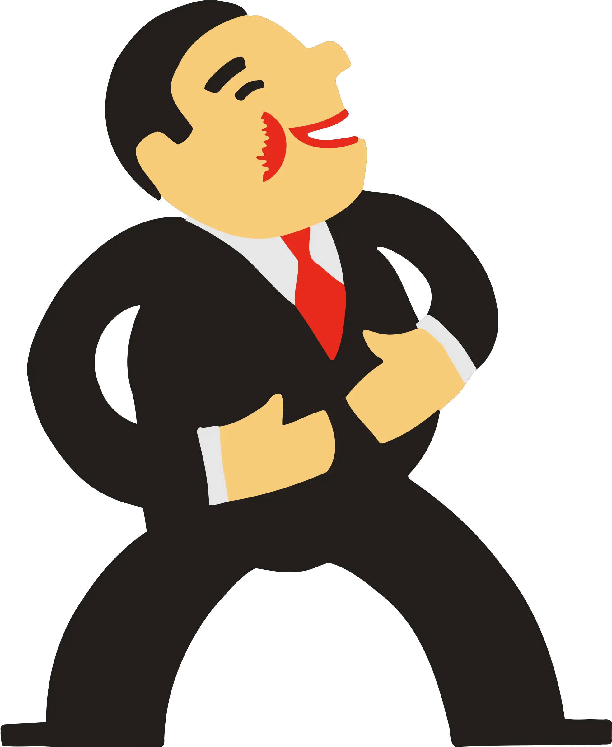 Laugh Clipart Png Picture Cartoon Man In Suit Laugh Png