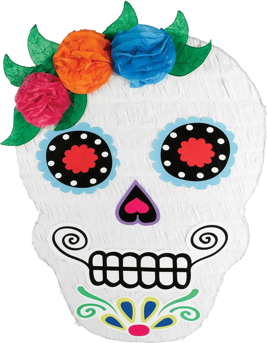 Sugar Skull Piñata Day Of The Dead Pinata Png Pinata Png