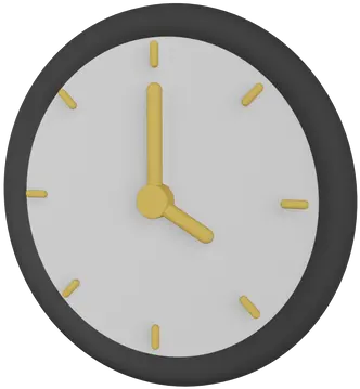 Seconds 3d Illustrations Designs Images Vectors Hd Graphics Solid Png Clock Icon No Background